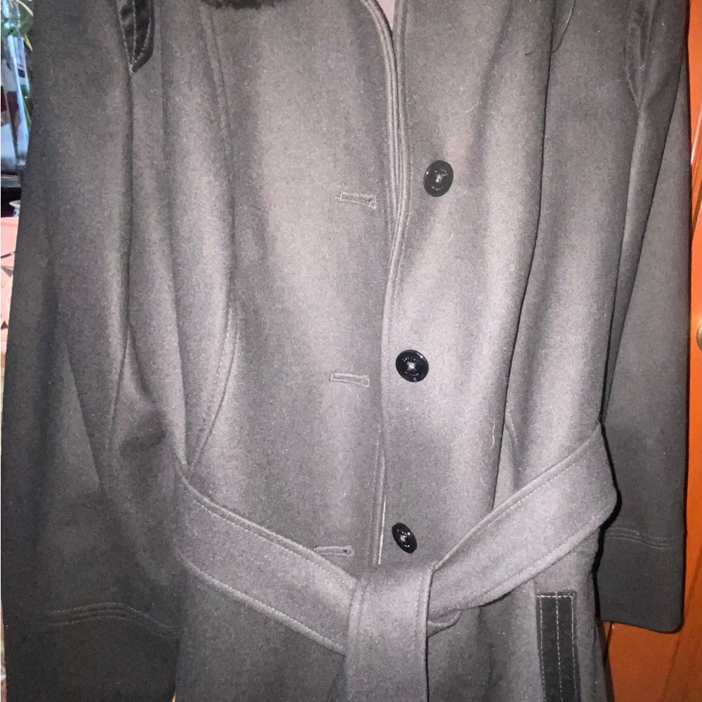 Laundry by Design Gray Belted Coat